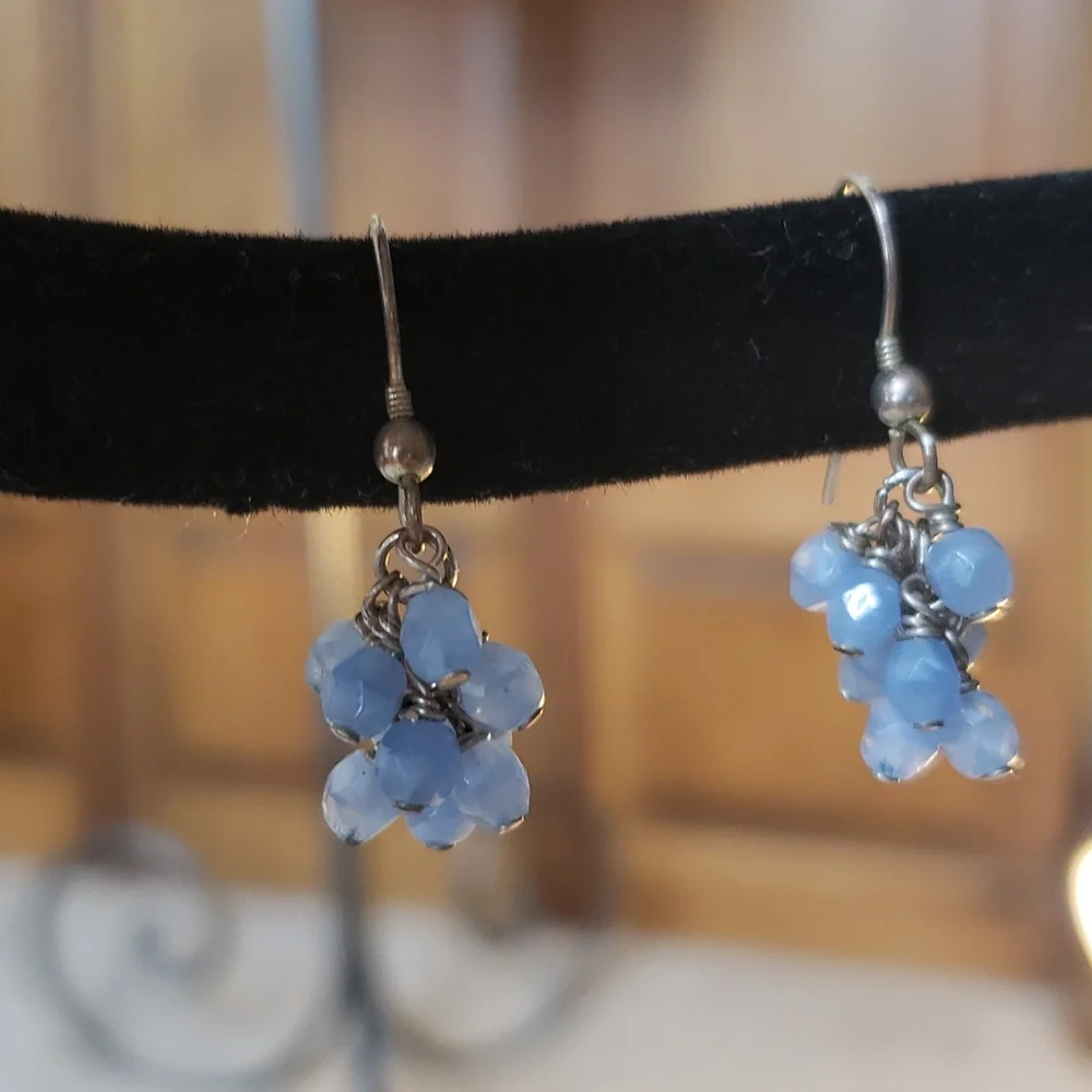 Glass Beaded Waterfall Drop Dangle Earrings